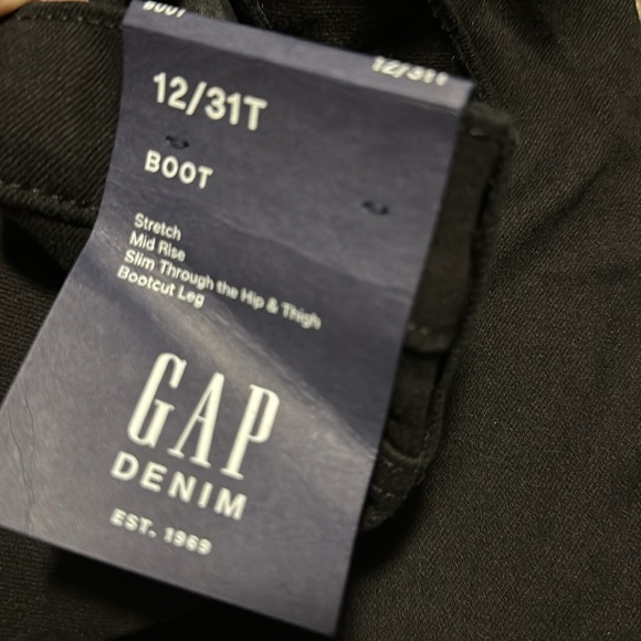 NWT! GAP Black Stretch Boot Leg Mid-Rise Jeans - Multiple Sizes🩵 - Picture 14 of 14